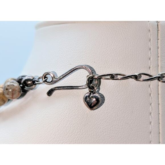 Desert Rose Trading 925 Sterling Silver Volcanic Quartzite Necklace - 114.8g - Picture 7 of 8